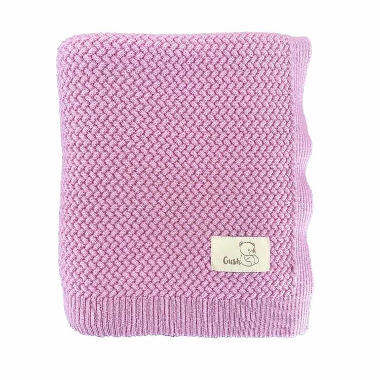 Розово бебешко мерино одеяло