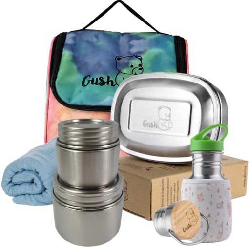 Пакет одеяло, термо чанта, кутия за храна, стоманени буркани и бутилка за вода