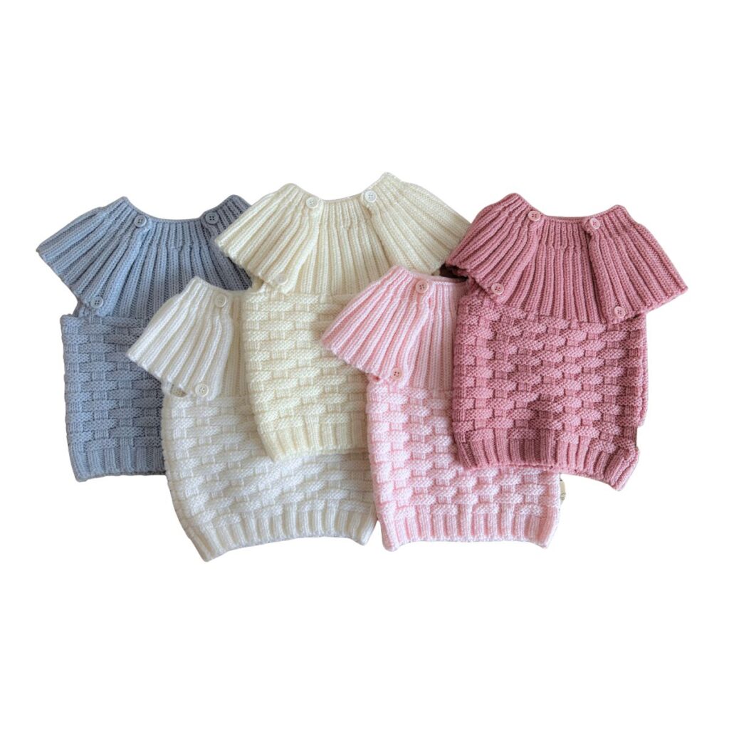 Вълнено детско елече, merino Gush 23 100% мерино вълна