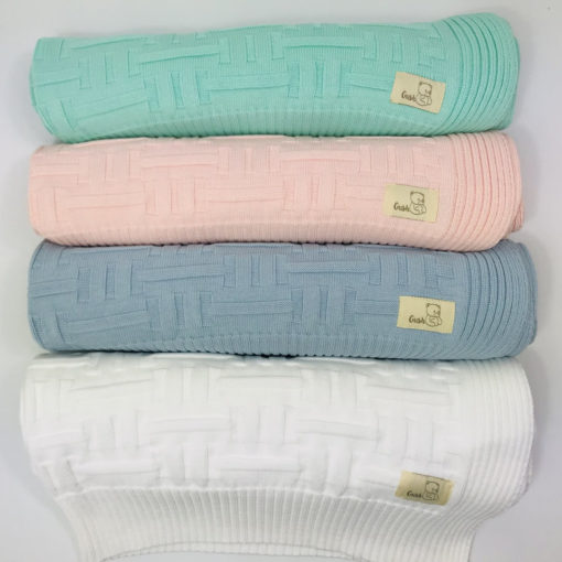 Детско памучно одеяло от био памук в 4 цвята