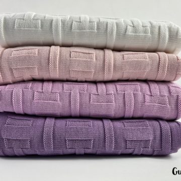 Плетено детско одеяло от био памук, 4 цвята