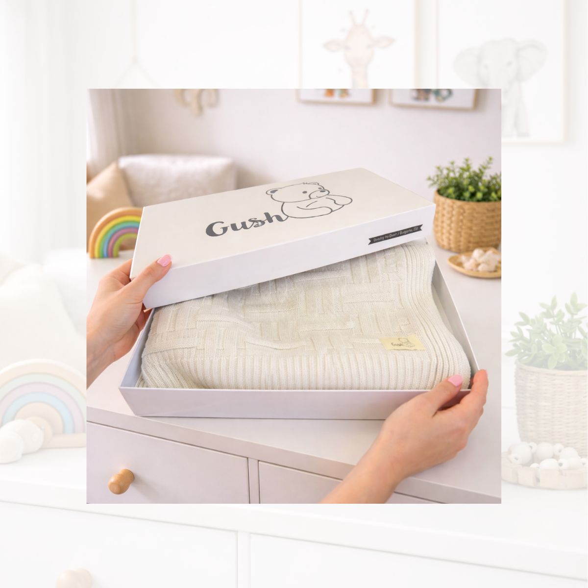 Детско памучно одеяло, organic Gush 14 100% органичен памук