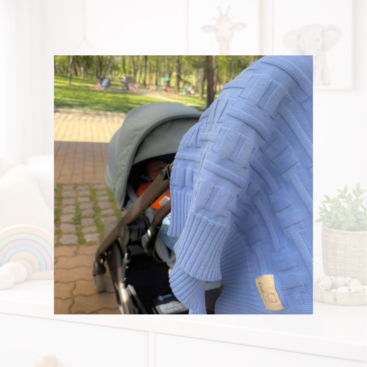 Детско памучно одеяло, organic Gush 7 100% органичен памук