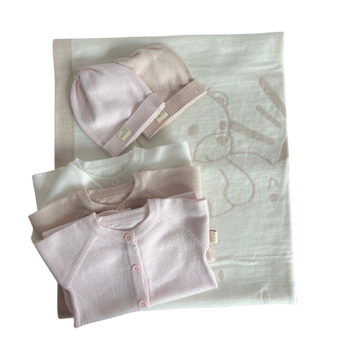 Комплект за бебе Gush: органична памучна дрешка и мерино одеяло за всеки сезон 2 4 Комплект за бебе Gush: органична памучна дрешка и мерино одеяло за всеки сезон