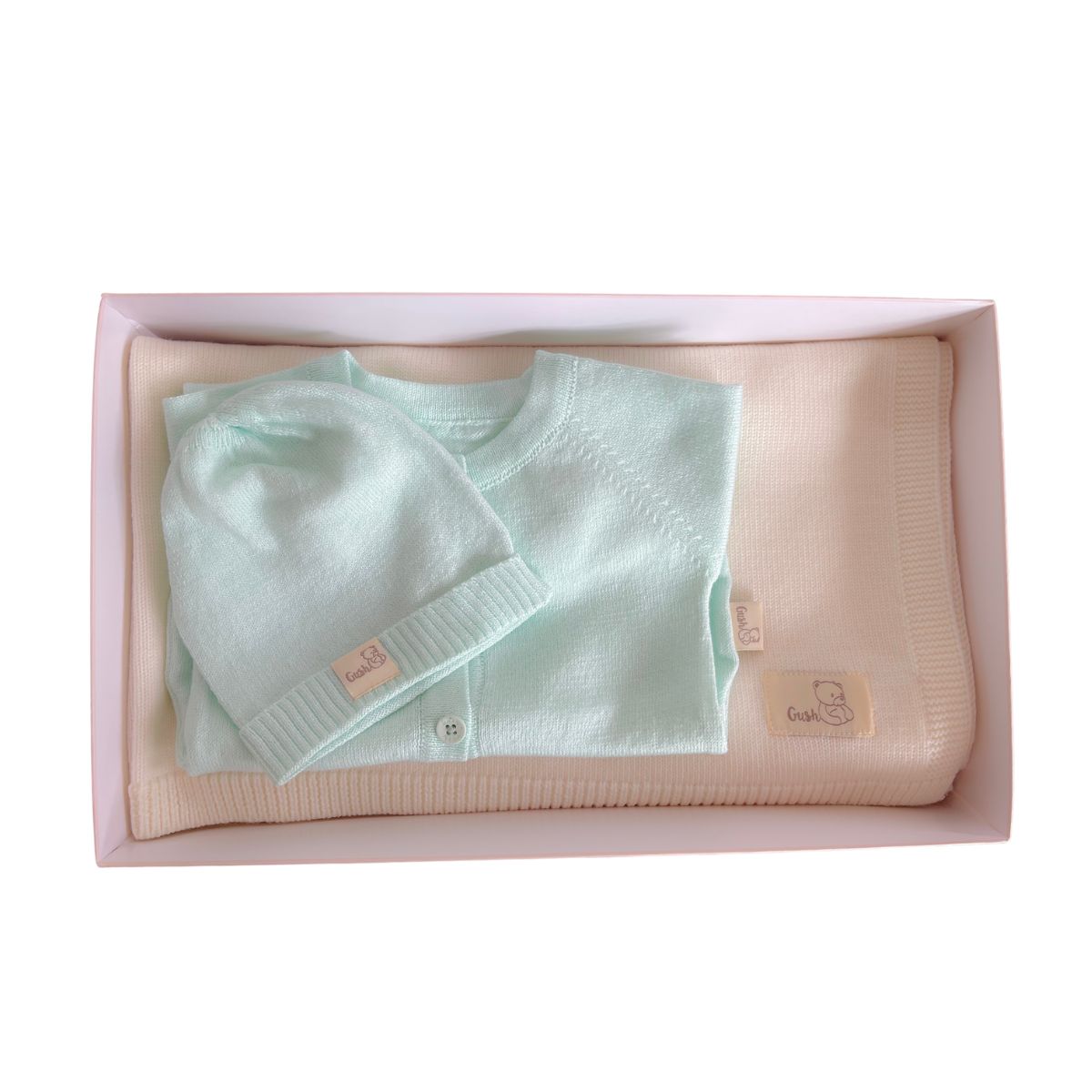 Комплект за бебе Gush: органична памучна дрешка и мерино одеяло за всеки сезон 3 6 Комплект за бебе Gush: органична памучна дрешка и мерино одеяло за всеки сезон