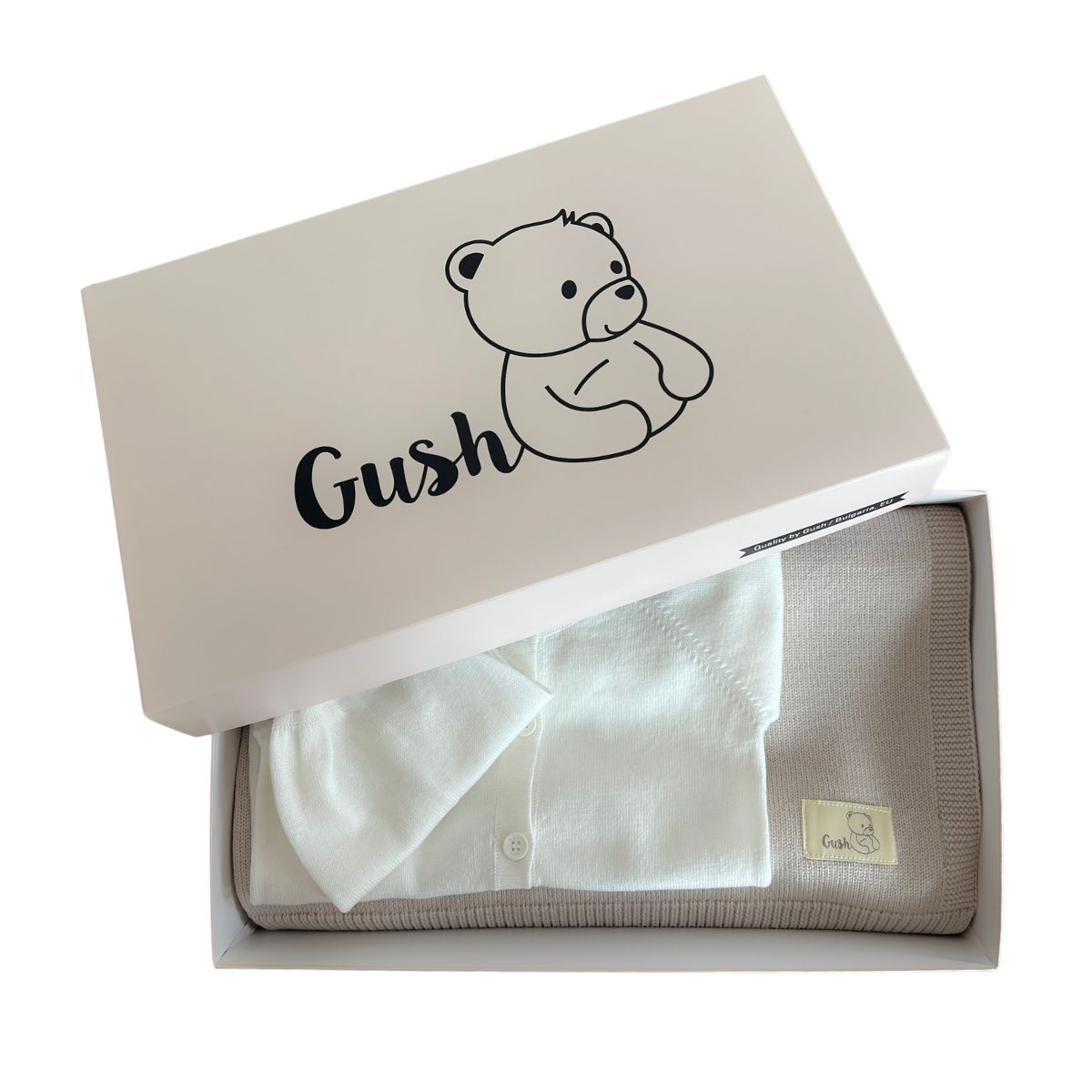 Комплект за бебе Gush: органична памучна дрешка и мерино одеяло за всеки сезон 3 7 Комплект за бебе Gush: органична памучна дрешка и мерино одеяло за всеки сезон