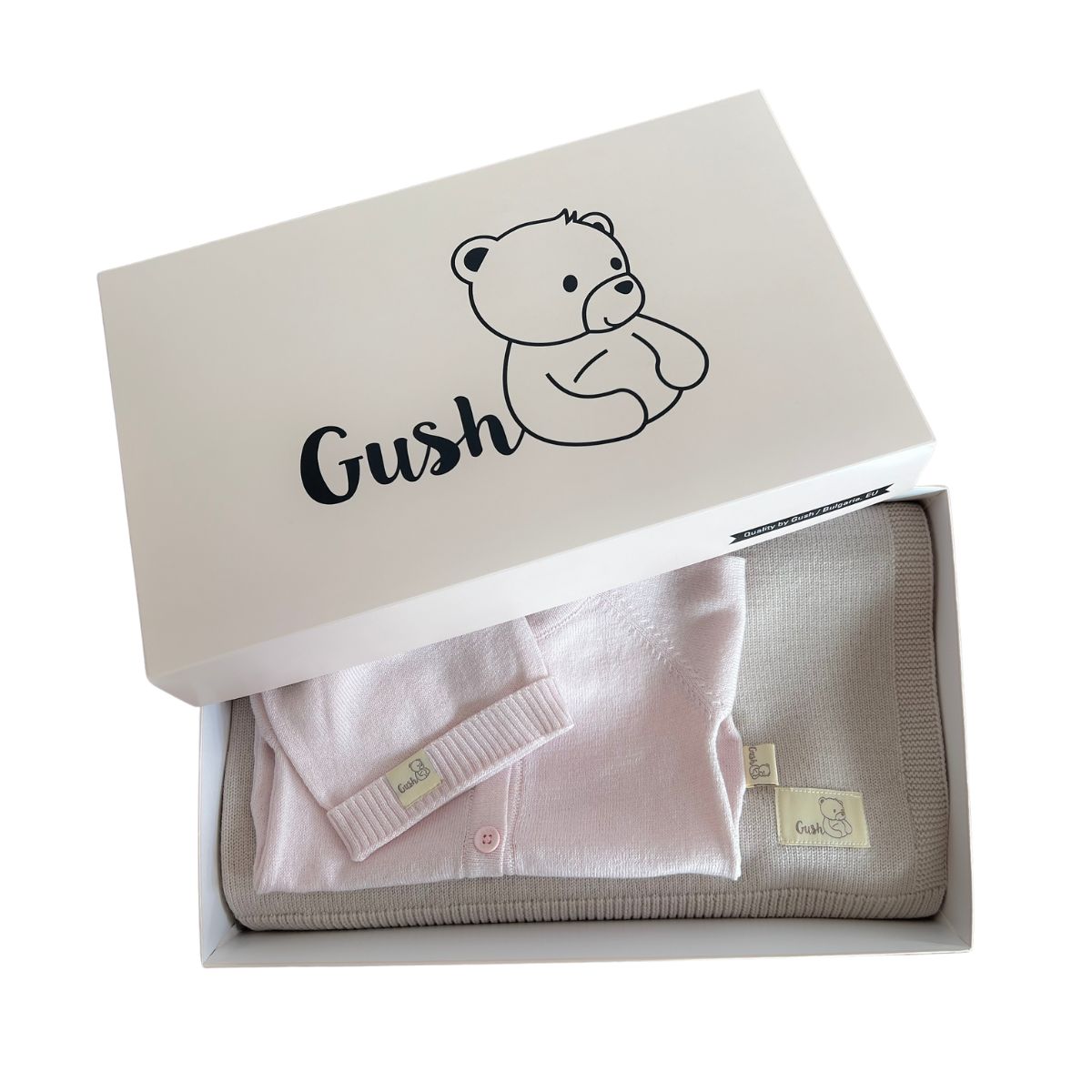 Комплект за бебе Gush: органична памучна дрешка и мерино одеяло за всеки сезон 3 8 Комплект за бебе Gush: органична памучна дрешка и мерино одеяло за всеки сезон 3 - Image 8