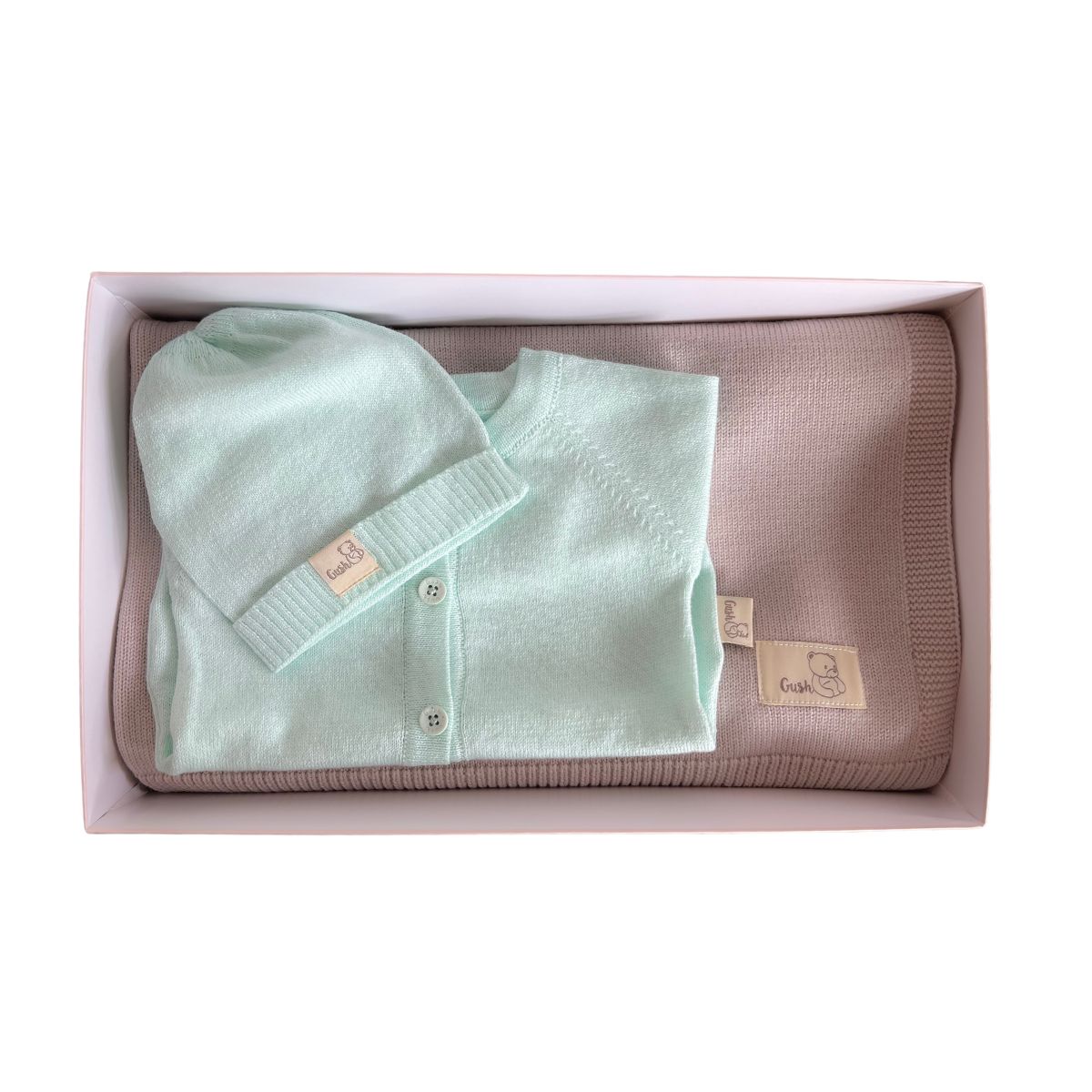 Комплект за бебе Gush: органична памучна дрешка и мерино одеяло за всеки сезон 3 11 Комплект за бебе Gush: органична памучна дрешка и мерино одеяло за всеки сезон 3 - Image 11