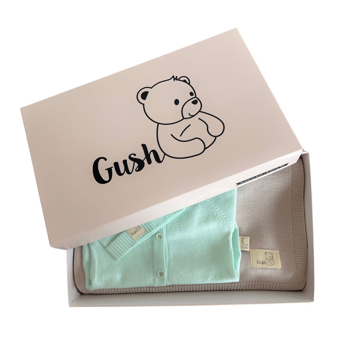 Комплект за бебе Gush: органична памучна дрешка и мерино одеяло за всеки сезон 3 12 Комплект за бебе Gush: органична памучна дрешка и мерино одеяло за всеки сезон 3 - Image 12