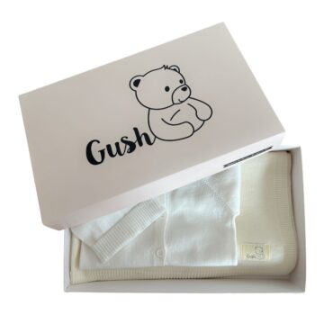 Комплект за бебе Gush: органична памучна дрешка и мерино одеяло за всеки сезон 3 17 merino odeyalo i dreshka ot organichen pamuk komplekt GUSH za vseki sezon 00018