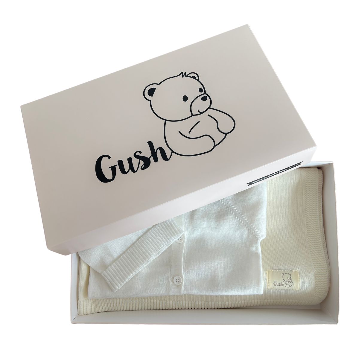 Комплект за бебе Gush: органична памучна дрешка и мерино одеяло за всеки сезон 3 2 Комплект за бебе Gush: органична памучна дрешка и мерино одеяло за всеки сезон 3 - Image 2