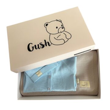 Комплект за бебе Gush: органична памучна дрешка и мерино одеяло за всеки сезон 3 24 merino odeyalo i dreshka ot organichen pamuk komplekt GUSH za vseki sezon 00019