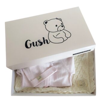 Комплект за бебе Gush: органична памучна дрешка и мерино одеяло за всеки сезон 1 14 комплект за бебе от мерино и органичен памук