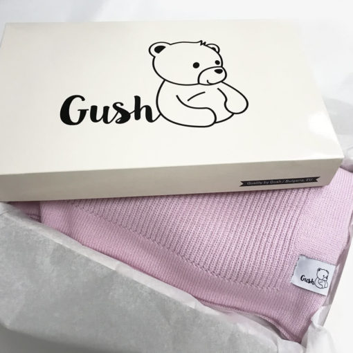 Мериносово одеяло Gush в розов цвят