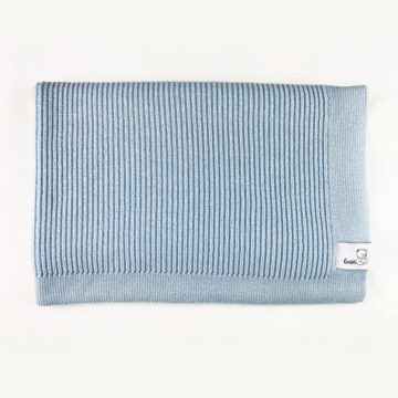 Синьо мерино одеяло