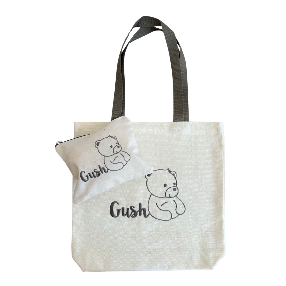 Памучна чанта с дръжки Gush - tote bag и памучен несесер Gush