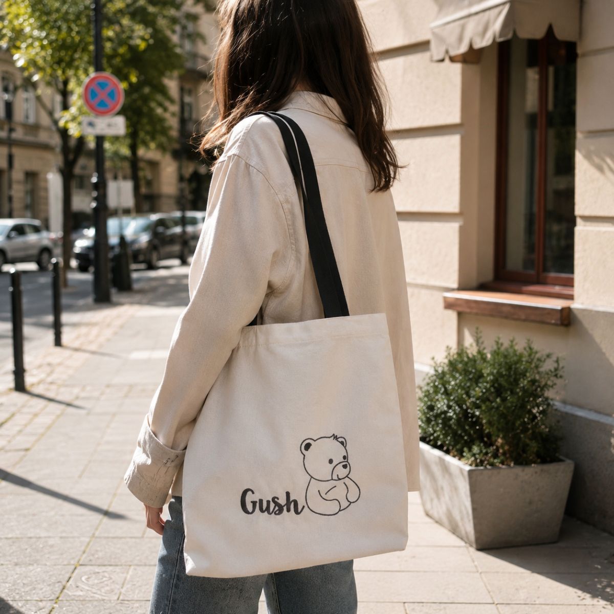 Памучна чанта с дръжки Gush - tote bag